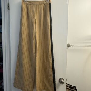 La Ligne x Target Women's Striped Wide Leg Pants Beige/Black ~ Size xxs